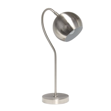 Lalia Home Mid Century TableLamp w/Dome Shade-Brushed Nickel LHT-5031-BN